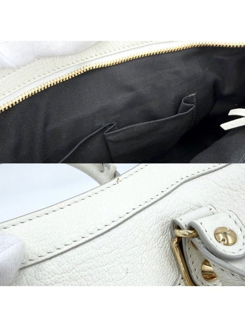 Balenciaga 2-Way Classic Metallic Edge City Shoulder Bag Crossbody Leather - Picture 11 of 15